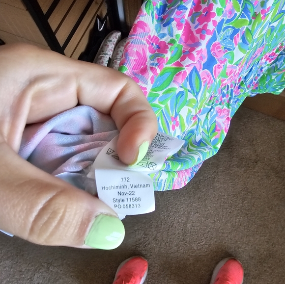 Lilly Pulitzer Juliet Midi Dress in Multi A Cherry On Top. - Picture 4 of 6